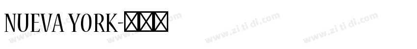 NUEVA YORK字体转换